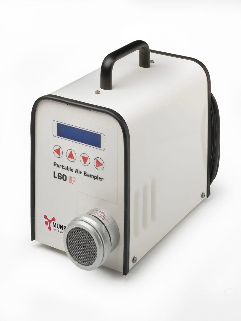 View of Large Volume Air Sampler with Microprocessor Control