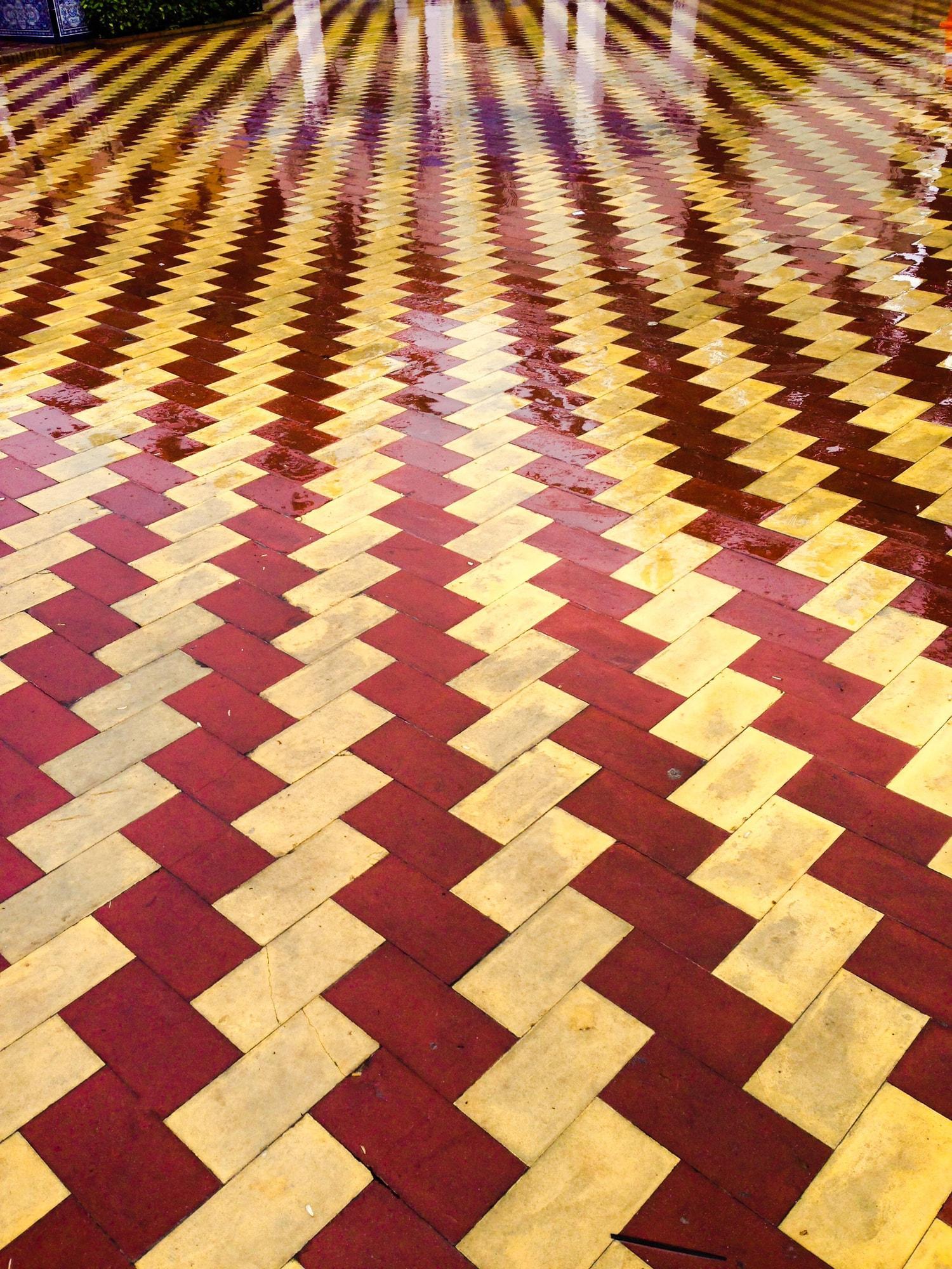 tiled floor