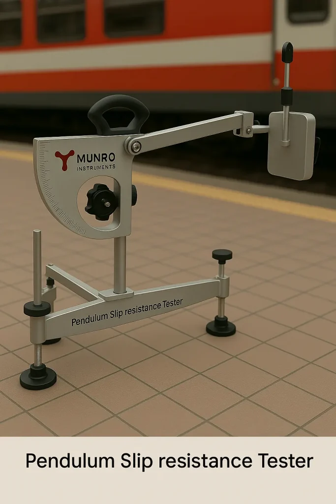 What are the Specific Requirements and Conditions for Preparing a Floor Surface Before Conducting a Pendulum Slip Test?
